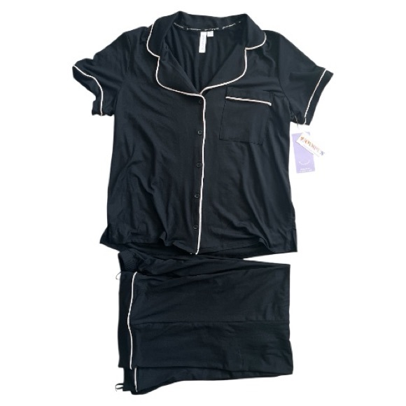 Joyspun Other - 🆕 Joyspun Women's Black Pink Pajama Set Size Medium (8/10) NWT